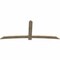 Ekena Millwork Bellingham Rough Sawn Timber Gable Bracket, Douglas Fir, 108"W x 45"H x 2"D x 6"F, 10/12 Pitch GBW108X45X0206BEL00RDF - alternate 3